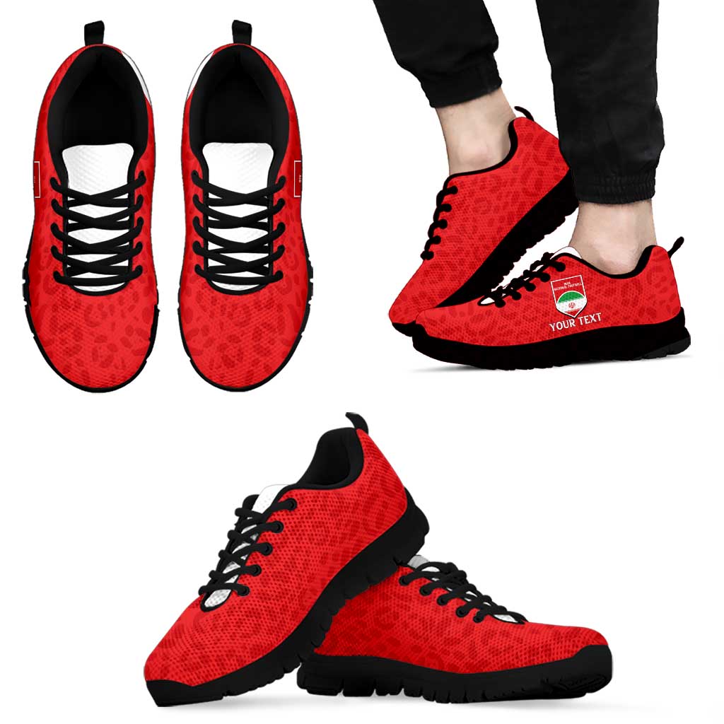 Custom Iran Football Sneakers Go Team Melli Leopard Pattern - Wonder Print Shop