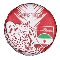 Custom Iran Football Spare Tire Cover Go Team Melli Leopard Pattern - Wonder Print Shop