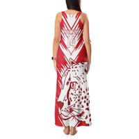 Custom Iran Football Tank Maxi Dress Go Team Melli Leopard Pattern - Wonder Print Shop