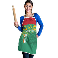 Custom Guyana Football Apron Go Golden Jaguars Green Version - Wonder Print Shop