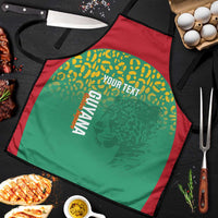 Custom Guyana Football Apron Go Golden Jaguars Green Version - Wonder Print Shop