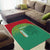 Custom Guyana Football Area Rug Go Golden Jaguars Green Version - Wonder Print Shop