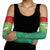 Custom Guyana Football Arm Sleeves Go Golden Jaguars Green Version - Wonder Print Shop