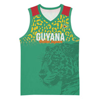 Custom Guyana Football Basketball Jersey Go Golden Jaguars Green Version - Wonder Print Shop