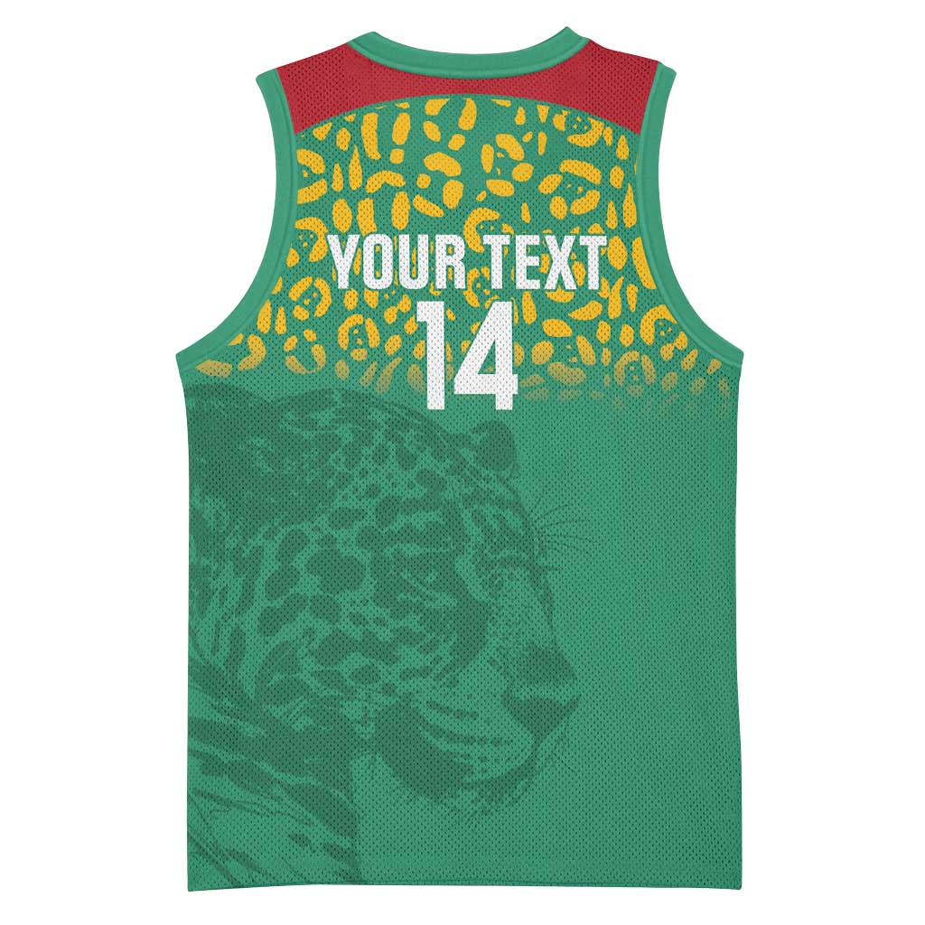 Custom Guyana Football Basketball Jersey Go Golden Jaguars Green Version - Wonder Print Shop