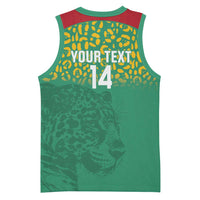 Custom Guyana Football Basketball Jersey Go Golden Jaguars Green Version - Wonder Print Shop