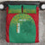 Custom Guyana Football Bedding Set Go Golden Jaguars Green Version - Wonder Print Shop
