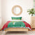 Custom Guyana Football Bedding Set Go Golden Jaguars Green Version - Wonder Print Shop
