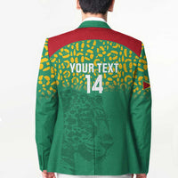 Custom Guyana Football Blazer Go Golden Jaguars Green Version - Wonder Print Shop