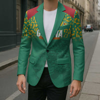 Custom Guyana Football Blazer Go Golden Jaguars Green Version - Wonder Print Shop