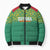 Custom Guyana Football Bomber Puffer Jacket Go Golden Jaguars Green Version - Wonder Print Shop
