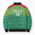Custom Guyana Football Bomber Puffer Jacket Go Golden Jaguars Green Version - Wonder Print Shop