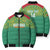 Custom Guyana Football Bomber Puffer Jacket Go Golden Jaguars Green Version - Wonder Print Shop