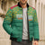 Custom Guyana Football Bomber Puffer Jacket Go Golden Jaguars Green Version - Wonder Print Shop