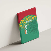 Custom Guyana Football Canvas Wall Art Go Golden Jaguars Green Version - Wonder Print Shop
