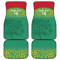 Custom Guyana Football Car Mats Go Golden Jaguars Green Version - Wonder Print Shop