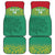 Custom Guyana Football Car Mats Go Golden Jaguars Green Version - Wonder Print Shop
