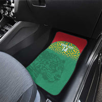 Custom Guyana Football Car Mats Go Golden Jaguars Green Version - Wonder Print Shop