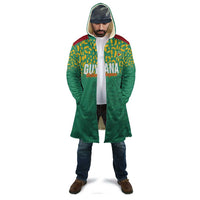 Custom Guyana Football Cloak Go Golden Jaguars Green Version - Wonder Print Shop