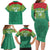 Custom Guyana Football Family Matching Long Sleeve Bodycon Dress and Hawaiian Shirt Go Golden Jaguars Green Version - Wonder Print Shop