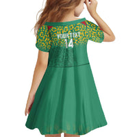 Custom Guyana Football Family Matching Mermaid Dress and Hawaiian Shirt Go Golden Jaguars Green Version - Wonder Print Shop
