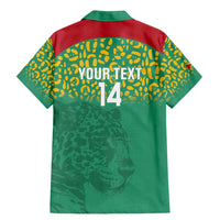 Custom Guyana Football Family Matching Mermaid Dress and Hawaiian Shirt Go Golden Jaguars Green Version - Wonder Print Shop