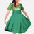 Custom Guyana Football Family Matching Off The Shoulder Long Sleeve Dress and Hawaiian Shirt Go Golden Jaguars Green Version - Wonder Print Shop