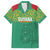 Custom Guyana Football Family Matching Off The Shoulder Long Sleeve Dress and Hawaiian Shirt Go Golden Jaguars Green Version - Wonder Print Shop