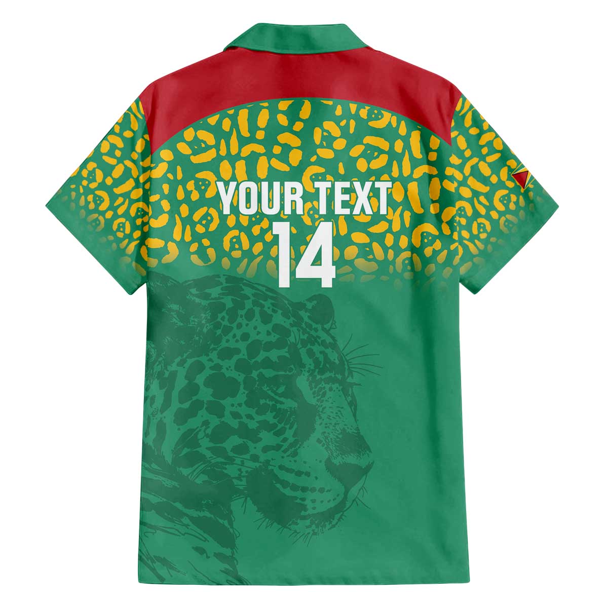 Custom Guyana Football Family Matching Off The Shoulder Long Sleeve Dress and Hawaiian Shirt Go Golden Jaguars Green Version - Wonder Print Shop
