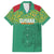 Custom Guyana Football Family Matching Off Shoulder Maxi Dress and Hawaiian Shirt Go Golden Jaguars Green Version - Wonder Print Shop