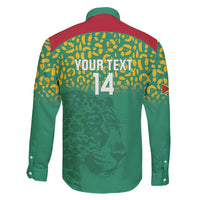 Custom Guyana Football Family Matching Puletasi and Hawaiian Shirt Go Golden Jaguars Green Version - Wonder Print Shop