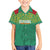 Custom Guyana Football Family Matching Short Sleeve Bodycon Dress and Hawaiian Shirt Go Golden Jaguars Green Version - Wonder Print Shop