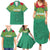 Custom Guyana Football Family Matching Summer Maxi Dress and Hawaiian Shirt Go Golden Jaguars Green Version - Wonder Print Shop
