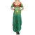 Custom Guyana Football Family Matching Summer Maxi Dress and Hawaiian Shirt Go Golden Jaguars Green Version - Wonder Print Shop