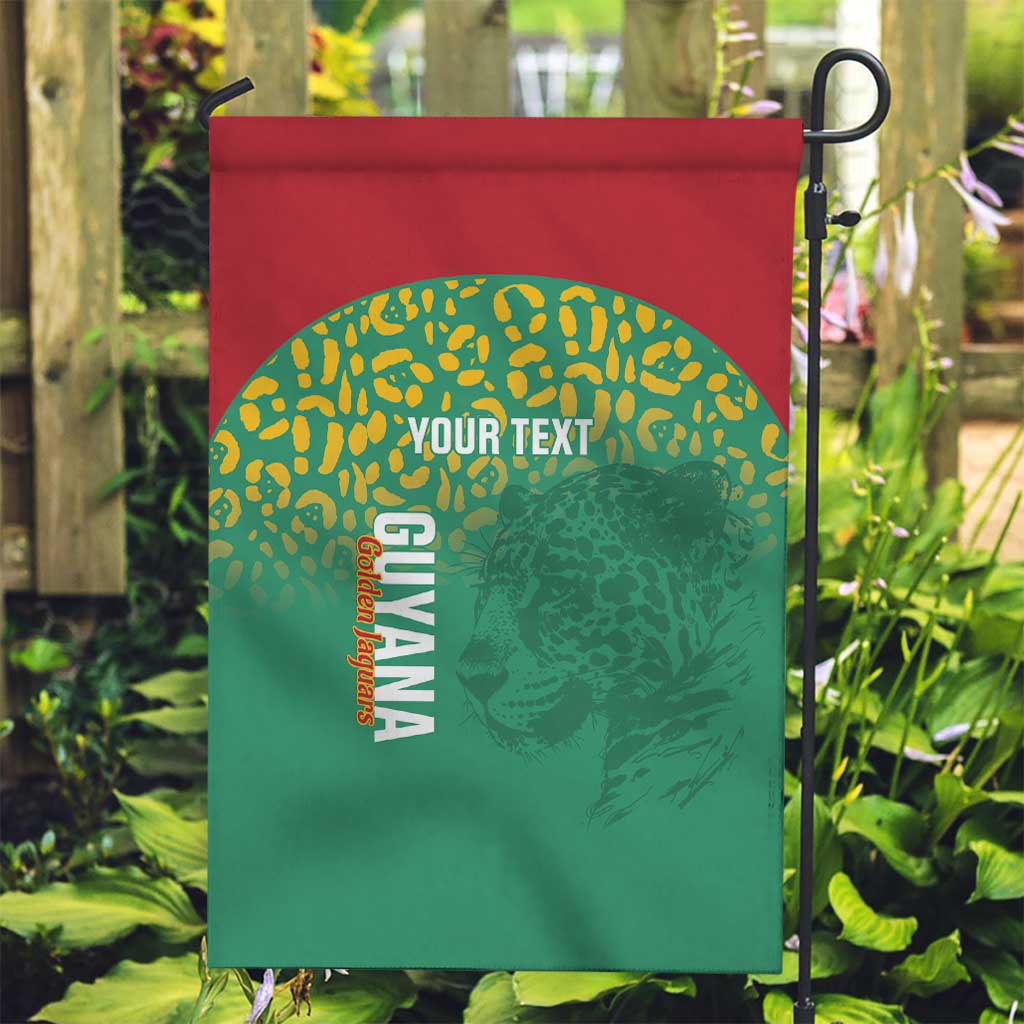 Custom Guyana Football Garden Flag Go Golden Jaguars Green Version - Wonder Print Shop