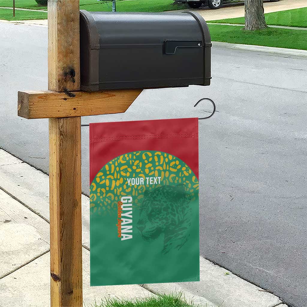 Custom Guyana Football Garden Flag Go Golden Jaguars Green Version - Wonder Print Shop