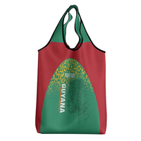 Custom Guyana Football Grocery Bag Go Golden Jaguars Green Version - Wonder Print Shop