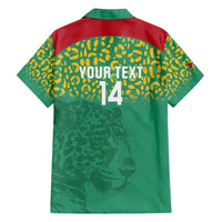 Custom Guyana Football Hawaiian Shirt Go Golden Jaguars Green Version - Wonder Print Shop