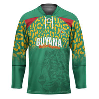 Custom Guyana Football Hockey Jersey Go Golden Jaguars Green Version - Wonder Print Shop