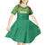 Custom Guyana Football Kid Short Sleeve Dress Go Golden Jaguars Green Version - Wonder Print Shop
