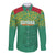Custom Guyana Football Long Sleeve Button Shirt Go Golden Jaguars Green Version - Wonder Print Shop