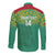 Custom Guyana Football Long Sleeve Button Shirt Go Golden Jaguars Green Version - Wonder Print Shop