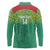 Custom Guyana Football Long Sleeve Polo Shirt Go Golden Jaguars Green Version - Wonder Print Shop