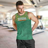 Custom Guyana Football Men Tank Top Go Golden Jaguars Green Version - Wonder Print Shop
