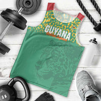 Custom Guyana Football Men Tank Top Go Golden Jaguars Green Version - Wonder Print Shop
