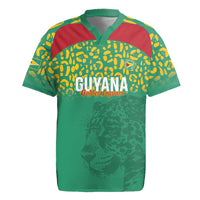Custom Guyana Football Rugby Jersey Go Golden Jaguars Green Version - Wonder Print Shop