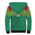 Custom Guyana Football Sherpa Hoodie Go Golden Jaguars Green Version - Wonder Print Shop