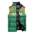 Custom Guyana Football Sleeveless Puffer Jacket Go Golden Jaguars Green Version - Wonder Print Shop