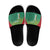 Custom Guyana Football Slide Sandals Go Golden Jaguars Green Version - Wonder Print Shop