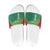 Custom Guyana Football Slide Sandals Go Golden Jaguars Green Version - Wonder Print Shop